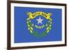 Nevada State Flag-Lantern Press-Framed Premium Giclee Print