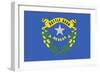 Nevada State Flag-Lantern Press-Framed Art Print