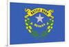 Nevada State Flag-Lantern Press-Framed Art Print