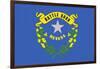 Nevada State Flag-Lantern Press-Framed Art Print