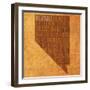 Nevada State Words-David Bowman-Framed Giclee Print