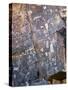 Nevada. Usa. Petroglyphs on Limestone. Arrow Canyon, Mojave Desert-Scott T. Smith-Stretched Canvas
