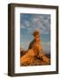 Nevada, Valley of Fire State Park. Sunset on Balancing Rock with Clouds in the Background-Judith Zimmerman-Framed Photographic Print