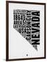 Nevada Word Cloud 2-NaxArt-Framed Art Print