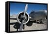 Nevada, Yerington, Twin Beech Display at Yerington Municipal Airport-Bernard Friel-Framed Stretched Canvas