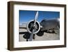 Nevada, Yerington, Twin Beech Display at Yerington Municipal Airport-Bernard Friel-Framed Photographic Print