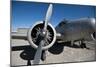 Nevada, Yerington, Twin Beech Display at Yerington Municipal Airport-Bernard Friel-Mounted Photographic Print