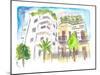 Neve Tzedek Tel Aviv Old Houses and Bauhaus Street-M. Bleichner-Mounted Art Print