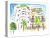 Neve Tzedek Tel Aviv Old Houses and Bauhaus Street-M. Bleichner-Stretched Canvas