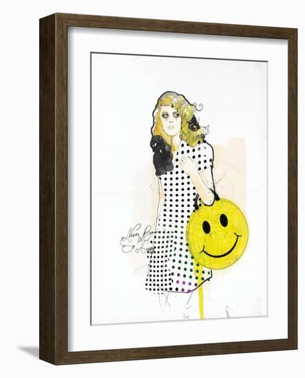 Never Been So Happy-Mydeadpony-Framed Art Print