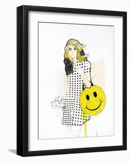 Never Been So Happy-Mydeadpony-Framed Art Print