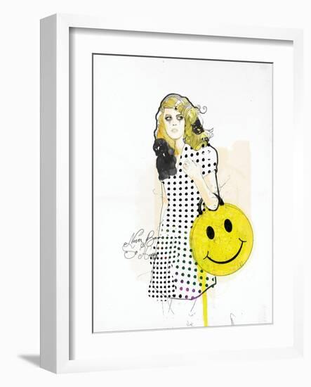 Never Been So Happy-Mydeadpony-Framed Art Print