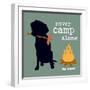 Never Camp Alone-Dog is Good-Framed Art Print