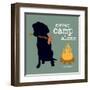 Never Camp Alone-Dog is Good-Framed Art Print