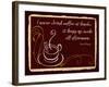 Never Drink Coffee at Lunch-Kate Ward Thacker-Framed Giclee Print