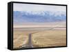 Never Ending Straight Road on US Route 50, the Loneliest Road in America, Nevada, USA-Kober Christian-Framed Stretched Canvas