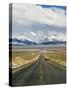 Never Ending Straight Road on US Route 50, the Loneliest Road in America, Nevada, USA-Kober Christian-Stretched Canvas