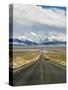 Never Ending Straight Road on US Route 50, the Loneliest Road in America, Nevada, USA-Kober Christian-Stretched Canvas