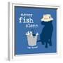 Never Fish Alone-Dog is Good-Framed Premium Giclee Print