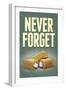 Never Forget - Snack Cakes Plastic Sign-null-Framed Art Print