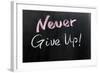 Never Give Up!-Raywoo-Framed Art Print