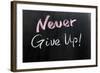 Never Give Up!-Raywoo-Framed Art Print