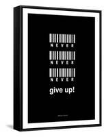 Never Give Up-Design Fabrikken-Framed Stretched Canvas