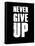 Never Give Up-null-Framed Stretched Canvas