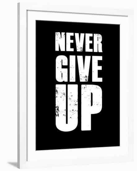 Never Give Up-null-Framed Art Print