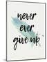 Never give Up-Kimberly Allen-Mounted Art Print