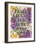 Never Give Up-Carla Bank-Framed Giclee Print