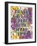 Never Give Up-Carla Bank-Framed Giclee Print