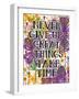 Never Give Up-Carla Bank-Framed Giclee Print