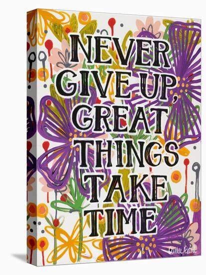 Never Give Up-Carla Bank-Stretched Canvas