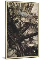 Never Harm, Nor Spell Nor Charm, Come Our Lovely Lady Nigh-Arthur Rackham-Mounted Giclee Print
