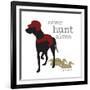 Never Hunt Alone-Dog is Good-Framed Art Print