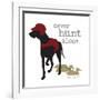 Never Hunt Alone-Dog is Good-Framed Art Print