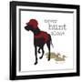 Never Hunt Alone-Dog is Good-Framed Art Print