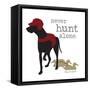 Never Hunt Alone-Dog is Good-Framed Stretched Canvas