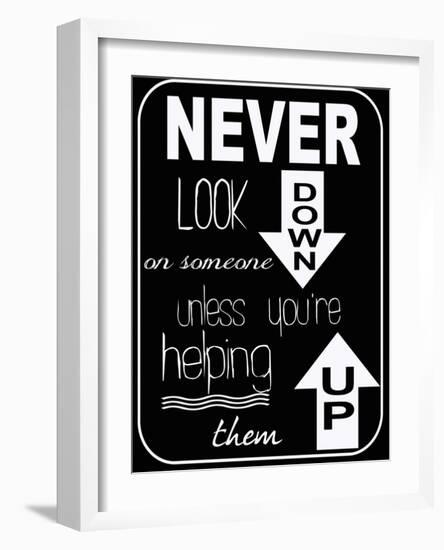 Never Look Down-Taylor Greene-Framed Art Print