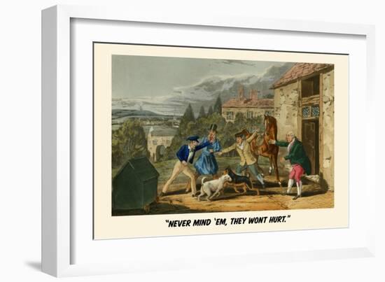 Never Mind'Em… They Won't Hurt-Henry Thomas Alken-Framed Art Print