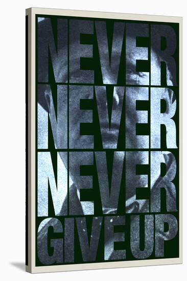 Never Never Never Give Up-null-Stretched Canvas