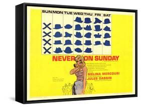 Never on Sunday, 1960-null-Framed Stretched Canvas