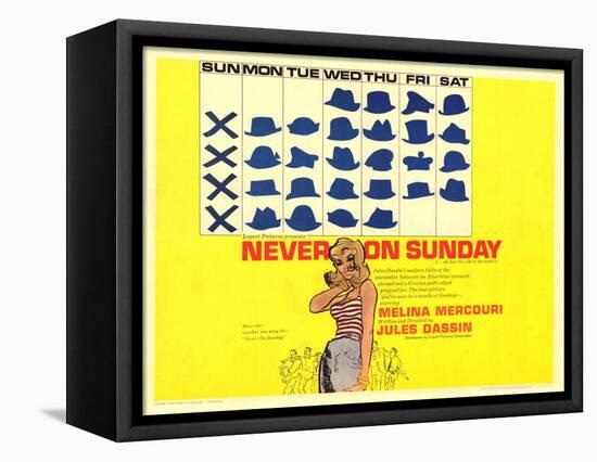 Never on Sunday, 1960-null-Framed Stretched Canvas