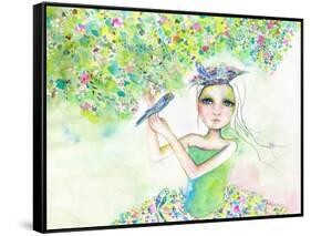 Never Silence the Songbird-Wyanne-Framed Stretched Canvas