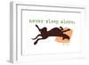 Never Sleep Alone-Dog is Good-Framed Premium Giclee Print
