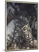 Never So Weary Never So in Woe, Illustration from 'Midsummer Nights Dream' by William Shakespeare-Arthur Rackham-Mounted Premium Giclee Print