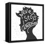 Never Stop Dreaming. Lettering-REANEW-Framed Stretched Canvas
