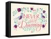 Never Stop Dreaming-null-Framed Stretched Canvas