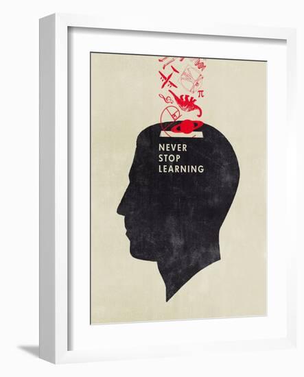 Never Stop Learning-Hannes Beer-Framed Art Print